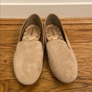 Birdies Tan Suede Loafers Flats